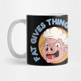 Fat gives things Flavor  BBQ Grill Cooking Hat Funny Chef Mug